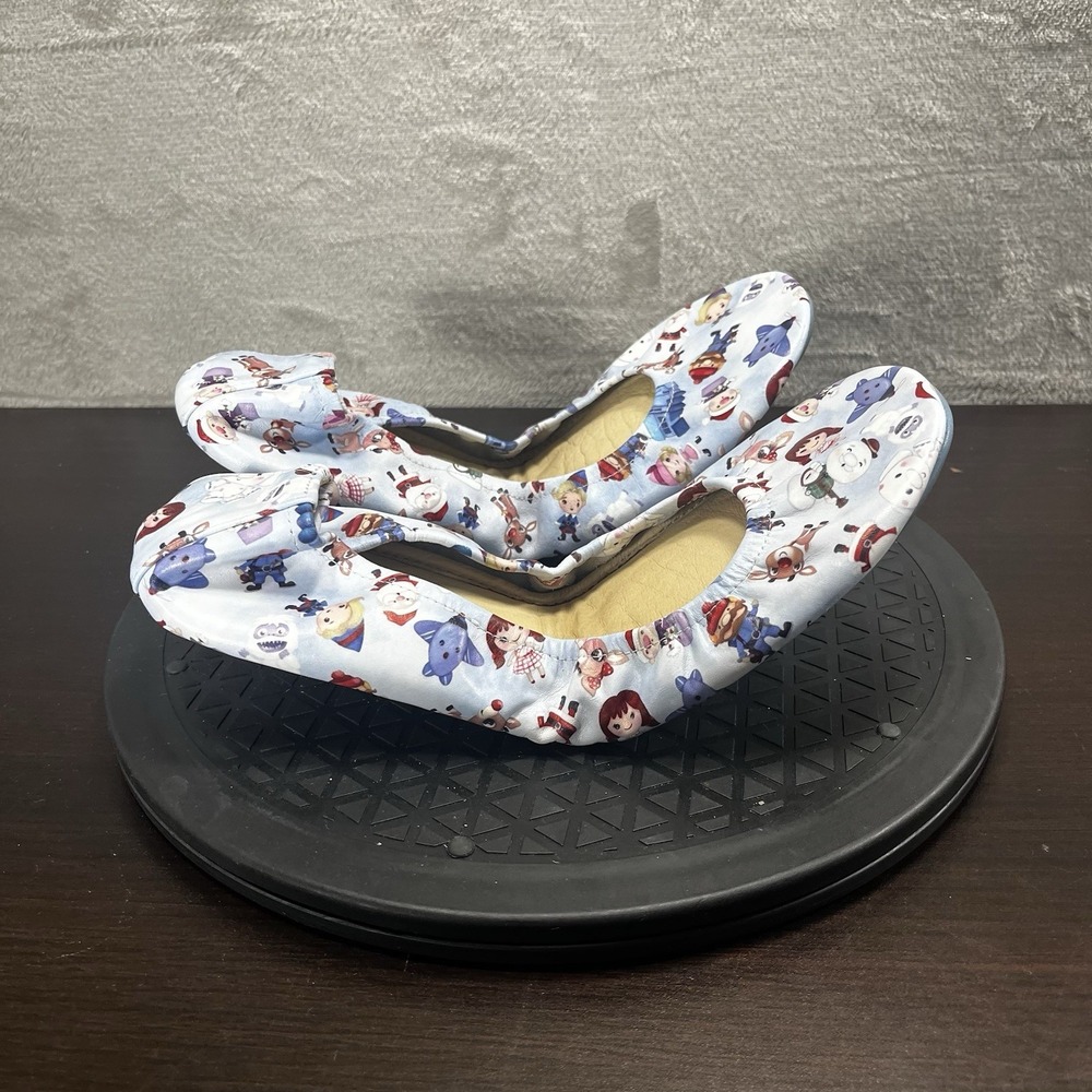 The Storehouse Flats Womens Size 10 Merry Misfits Blue Casual Foldable Flat